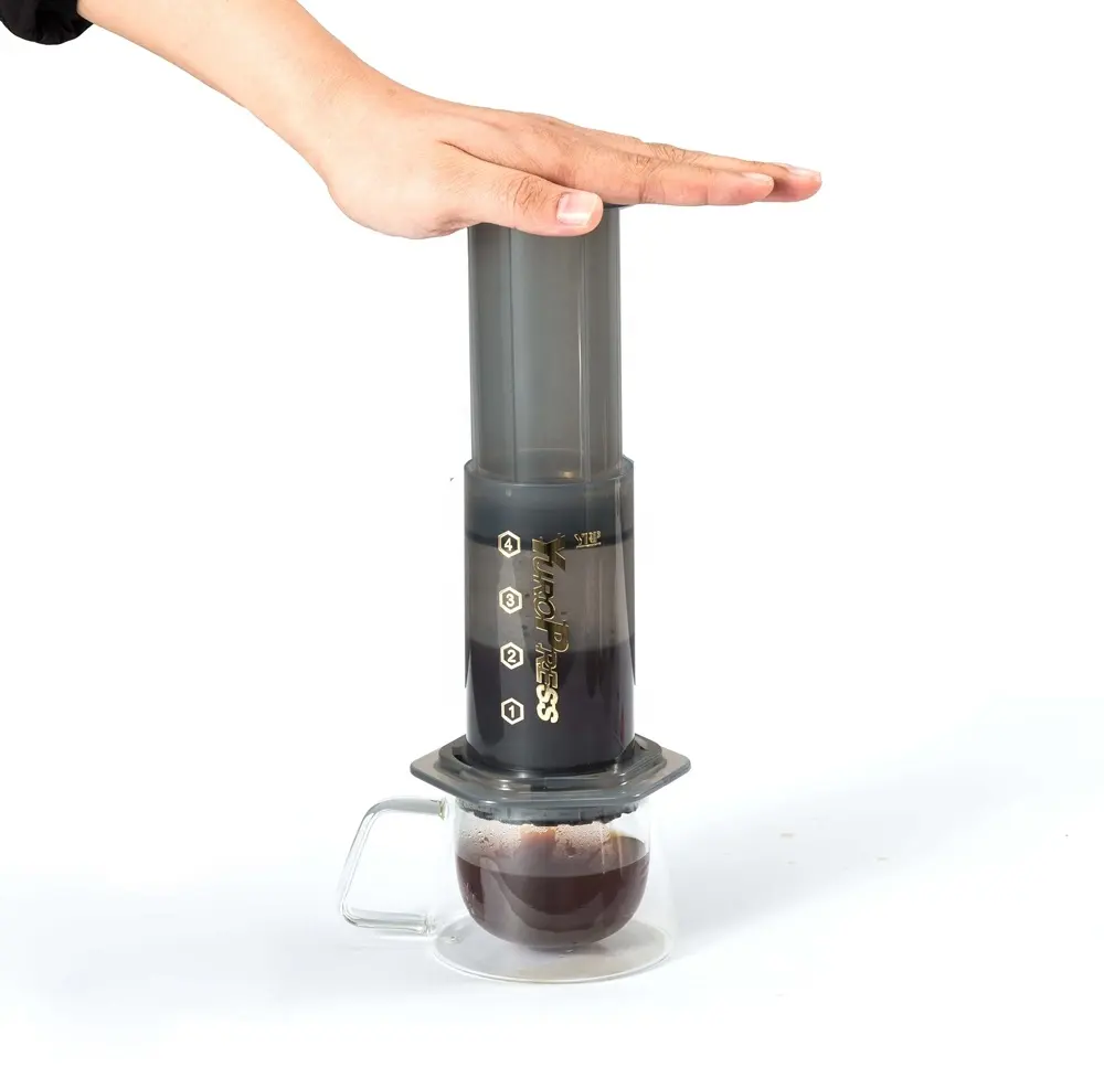 फ्रेंच प्रेस पोर्टेबल एस्प्रेसो कॉफी निर्माता उपकरण एयर प्रेस कॉफी पॉट स्टेनलेस स्टील फिल्टर कॉफी ड्रिप पॉट