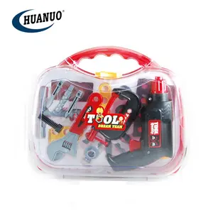 Conjunto de <span class=keywords><strong>herramientas</strong></span> de plástico educativo para niños, <span class=keywords><strong>caja</strong></span> de <span class=keywords><strong>herramientas</strong></span> de plástico con taladro, 22 unidades - Product Image 1
