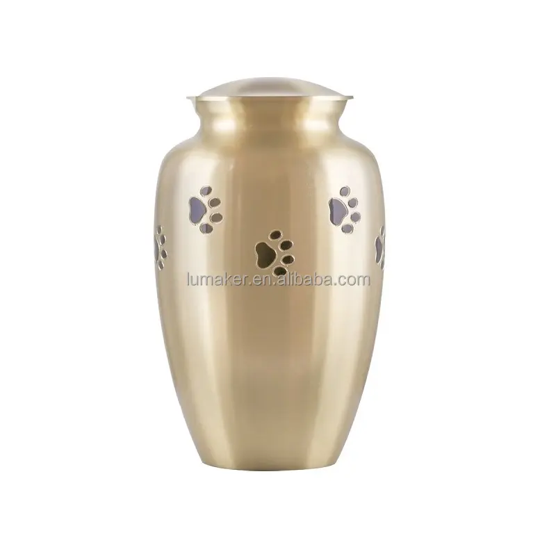 Logam Berputar Stainless Steel Pet Guci Kremasi atau Hewan Cremation