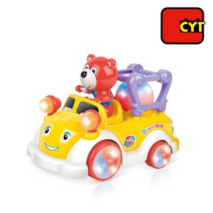 B/O animales drumroll plástico coche con música - Product Image 1