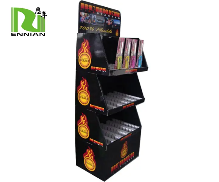 Supermarket Foldable POP Carton Stand Custom Retail leichter POS Cardboard Floor Display