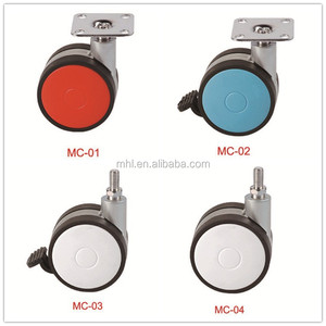 Großhandel Möbel Stuhl Kunststoff Universal Castor Roller Wheels Möbel Nylon/PVC <span class=keywords><strong>Caster</strong></span> Heavy Duty Castor Wheels für Stuhl - Product Image 5