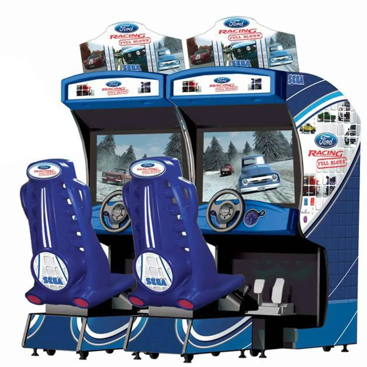 Indoor Sport Amusement High Quality Coin Operated Arcade Ford Racing Car Game Machine For Akusement Park For Sale
