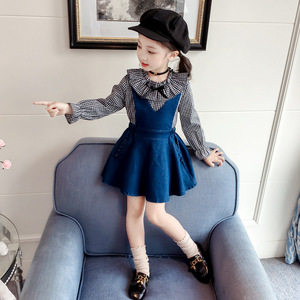 Abito in Jeans Blu alla Moda per Ragazze Bellissimi Vestiti in Denim per Ragazze Abito Corto in Jeans - Product Image 2