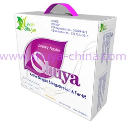 Gift box packed Shuya Anion day time use sanitary pad