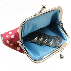 Coin Pouch Purse <strong>Canvas</strong> Gift Jewelry Pouch Clasp Closure <strong>Wallet</strong> - Product Image 3