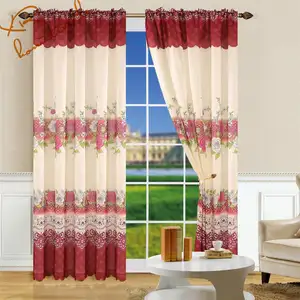 printing curtain factory outlet Low price 2 layer curtain online shopping curtain