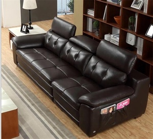 <strong>Sofa</strong> with <strong>adjustable</strong> <strong>headrest</strong> luxury germany wooden <strong>leather</strong> living room <strong>leather</strong> functional <strong>sofa</strong> - Product Image 5