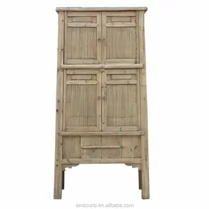 Antico cinese camera da letto <span class=keywords><strong>in</strong></span> legno naturale armadio armadio di <span class=keywords><strong>bambù</strong></span> - Product Image 1