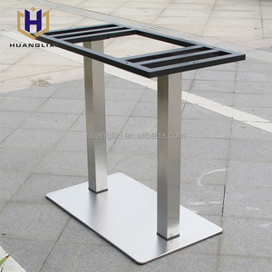 Proveedor de China de acero inoxidable altura ajustable plegable restaurante mesa de comedor piernas - Product Image 1