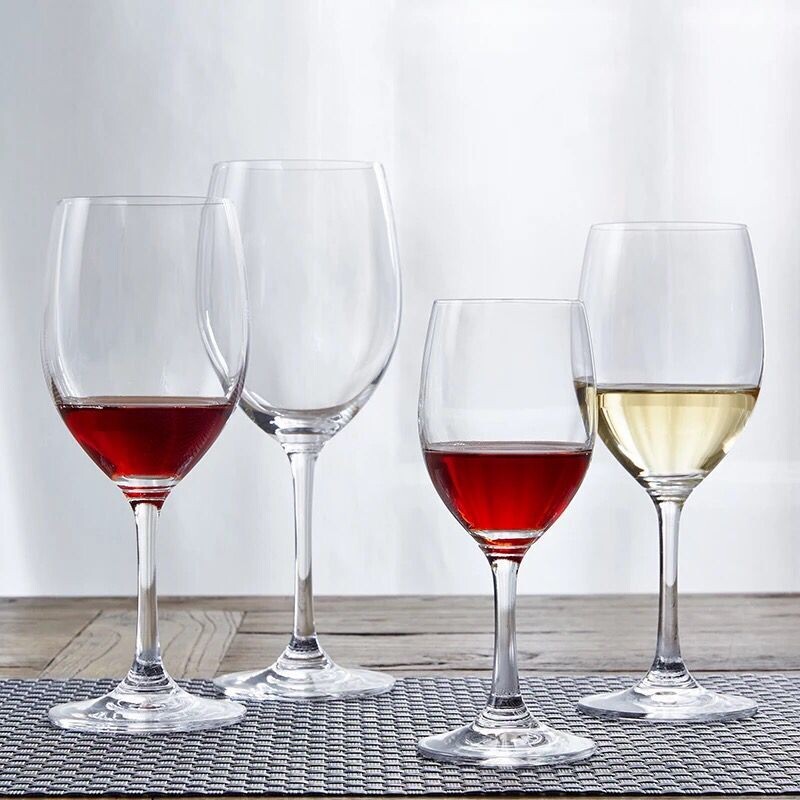 Customized logo design lead free stemless crystal wine glass