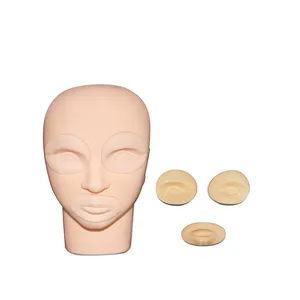 Tête de Mannequin 3D en Silicone pour la pratique du maquillage Permanent, pour les sourcils et les lèvres, formation au Microblading - Product Image 2