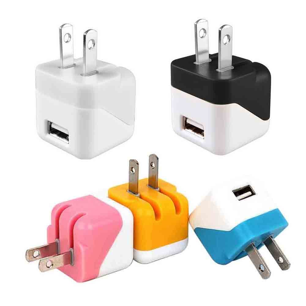 Colorful US plug 5 v 2a usb wall charger accueil plat usb chargeur mural
