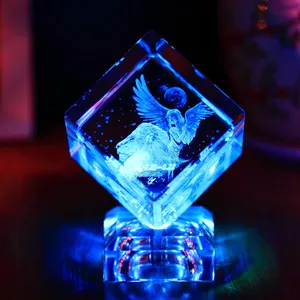 Hot selling good quality Twelve constellations 3d laser glass crystal