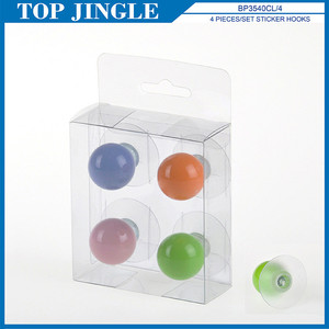 Four Colors Beads Small <b>Plastic</b> Hanging <b>Hooks</b> Set - Product Image 6