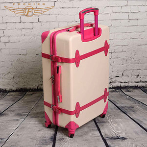 ทำในประเทศจีนabsรถเข็นกระเป๋าวินเทจกระเป๋าเดินทางสำหรับผู้หญิง - Product Image 5