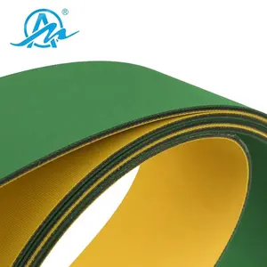 AIMAI brand wholesale price yellow and green endless flat drive belt