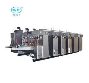 HUALI corrugated carton printer and sloter 4 color flexo graphic printing machine price