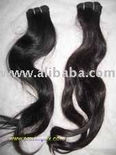 Impresionantes extensiones de cabello crudo ondulado Natural indio tejido de cabello humano con extensión de máquina de cabello crudo de alta calidad - Product Image 3