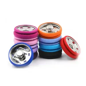 yiwu wintop custom made round colored fabric covered metal press snap button clothes clothing buttons