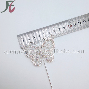 New Style Diamante <strong>Animal</strong> <strong>Cake</strong> <strong>Topper</strong> Rhinestone Butterfly Shape <strong>Cake</strong> <strong>Topper</strong> for Party Supplies - Product Image 5