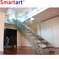 Smart art 2022 Neu doppelte Stringer treppe mit Glass tufen