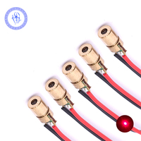 Module Laser de Projection à points rouges, 2 pièces, 3-5V 5mw 650nm