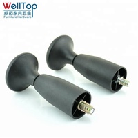 Glissière de pied de meuble en plastique pour canapé-lit avec coupelle M10 M8 VT-03.082