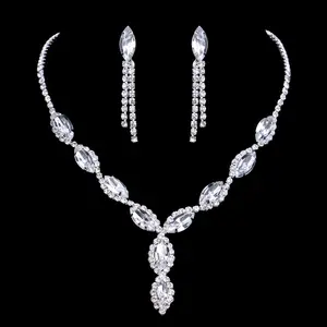Luxury Zirconia Diamond Arabic Bridal jewelry sets for Bridal