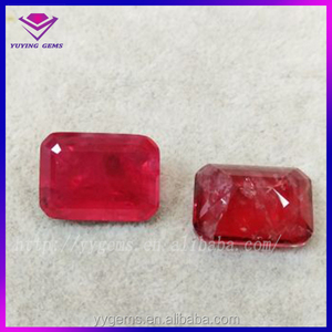 China al por mayor venta a granel Lad diamante <span class=keywords><strong>original</strong></span> corte <span class=keywords><strong>esmeralda</strong></span> rubí <span class=keywords><strong>piedra</strong></span> para el anillo COLLAR COLGANTE joyas naturales - Product Image 2