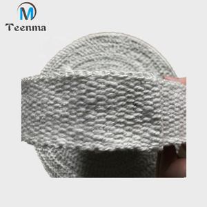 1200 C guarnizione in fibra ceramica ritardante ad alta temperatura nastro adesivo tessuto avvolgente - Product Image 4