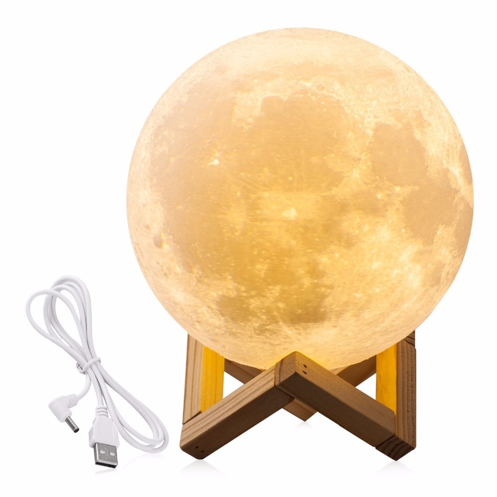 Dimmable 3D Lunar luna creativa 3D visualización tabla Levitating lámpara luna