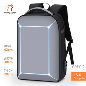 FENRUIEN 15 pollici Nero Grigio Impermeabile Zaini Carino Cassa Del Computer Portatile Anti Furto Zaini Sacchetto di Libro di Scuola - Product Image 2