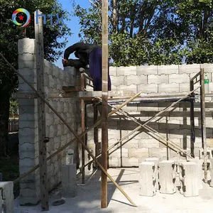 コンクリート手動中空ブロック保持壁インターロック型