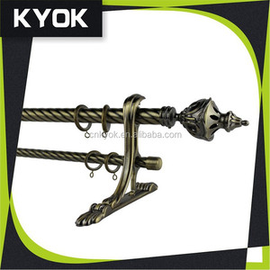 KYOK <span class=keywords><strong>Tringle</strong></span> à Rideau Robuste et Élégante 0,6 mm, Ensemble Complet de Tringles à Rideaux Pivotantes en Métal, <span class=keywords><strong>Tringle</strong></span> à Rideau en FER Très Vendue - Product Image 2