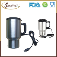 Tasse à thé électrique à double paroi en acier inoxydable, professionnelle, 12v, livraison gratuite