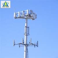 Mât d'antenne télécom de 9m à 30m |   Tour monopôle en acier galvanisé Q355 pour un déploiement rapide de sites sans fil