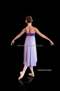 Violeta púrpura lila vestido lírica lento moderno traje de la danza - Product Image 1