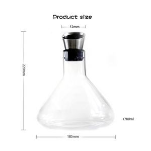 Creativo único regalo de Navidad de borosilicato de cristal clara Mini jarra de agua - Product Image 6