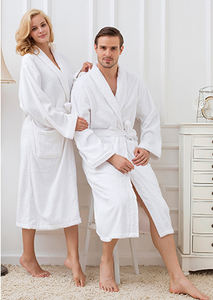 Velluto di <span class=keywords><strong>cotone</strong></span> hotel <span class=keywords><strong>uomo</strong></span> e donna unisex <span class=keywords><strong>accappatoio</strong></span> - Product Image 3