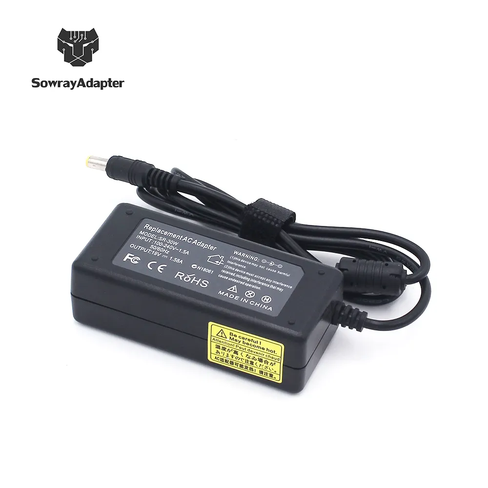 19 Volt Adapter For Acer Mini Laptop Charger 19 V 1.58A 30W Laptop Charger