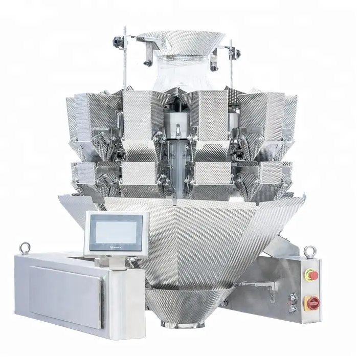 Stainless steel 1.6L/ 2.5L hopper MCU 10head multihead weigher for weighing lollipop