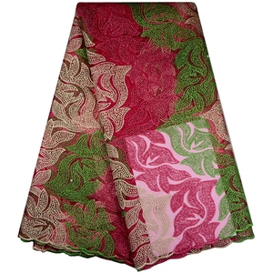nouveau tissu perlé avais brodé net / tulle de dentelle pour mariage / praty pierres - Product Image 3