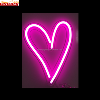 Pas quantité minimale de commande, livraison directe, vente en gros, chine, prix d'usine, publicité personnalisée, amour, cœur, led, signe néon pour magasin et fête