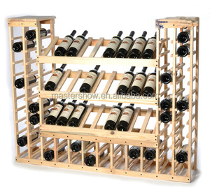 Estante de Exhibición de Vino Tinto Metálico Ligero Personalizable Directo de Fábrica, Estantes de Almacenamiento de <span class=keywords><strong>Bodega</strong></span> de Doble Cara para Supermercados - Product Image 1
