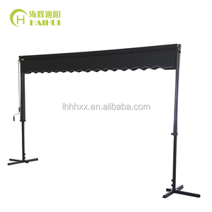 Auvent <span class=keywords><strong>manuel</strong></span> <span class=keywords><strong>double</strong></span> coulissant autoportant populaire avec structure en fer et tissu en polyester - Product Image 6