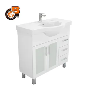 Yarı gömme banyo vanity ile cam kapi