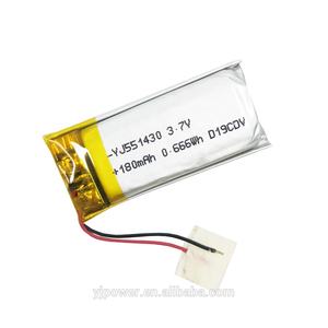 YJ 그룹 스마트 홈 ROHS 인증 리튬 폴리머 배터리 <span class=keywords><strong>551430</strong></span> 180mAh 3.7V G3J PCB 장착 (미용 마사지기용) - Product Image 4