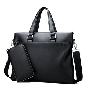 Bolso de computadora portatil vente chaude <span class=keywords><strong>15</strong></span>.<span class=keywords><strong>6</strong></span> pouces sac fourre-tout pour ordinateur portable multifonctionnel sac pour ordinateur portable en cuir avec <span class=keywords><strong>pochette</strong></span> pour homme - Product Image 1
