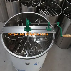 Zorue Efficiënte Hoge Kwaliteit 6 Frame Handleiding Roestvrij Staal Honing Extractor